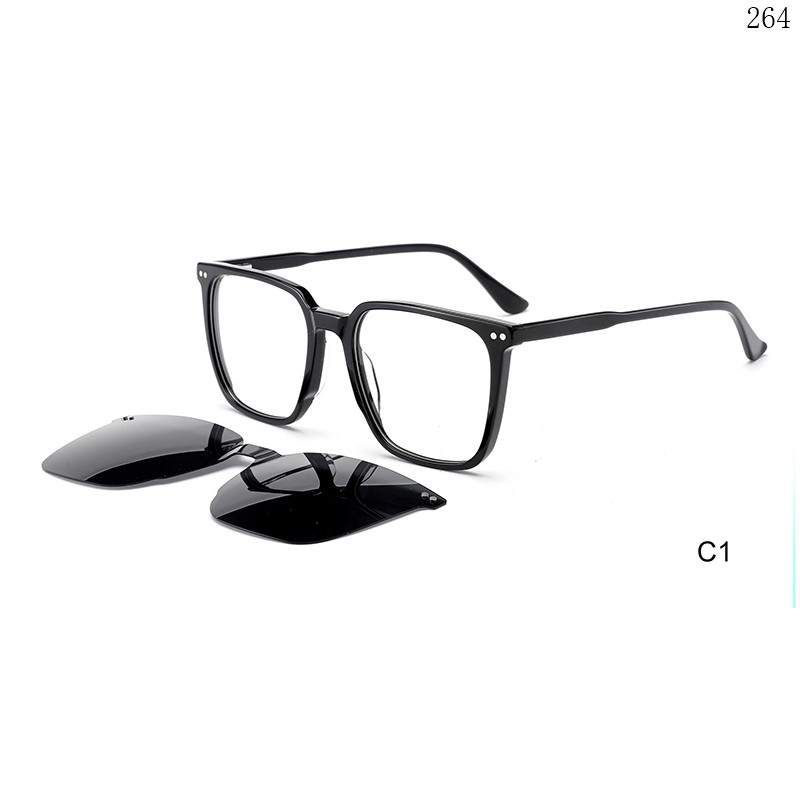 Dachuan Optical F3011 China Supplier New Arrival Acetate Clip On Sunglasses with Oversized Frame (7)