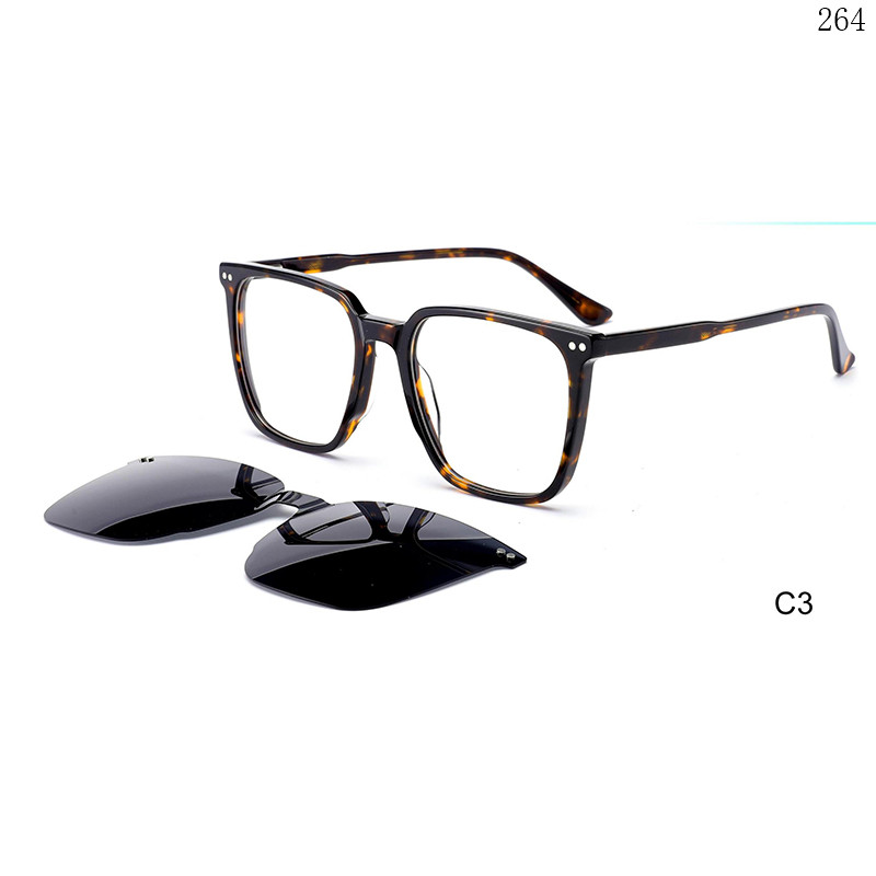 Dachuan Optical F3011 China Supplier New Arrival Acetate Clip On Sunglasses with Oversized Frame (9)