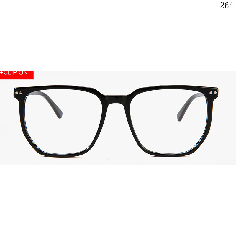 Dachuan Optical F3021 China Supplier Unisex Oversized Acetate Clip On Eyewear Frames with Spring Hinges (1)