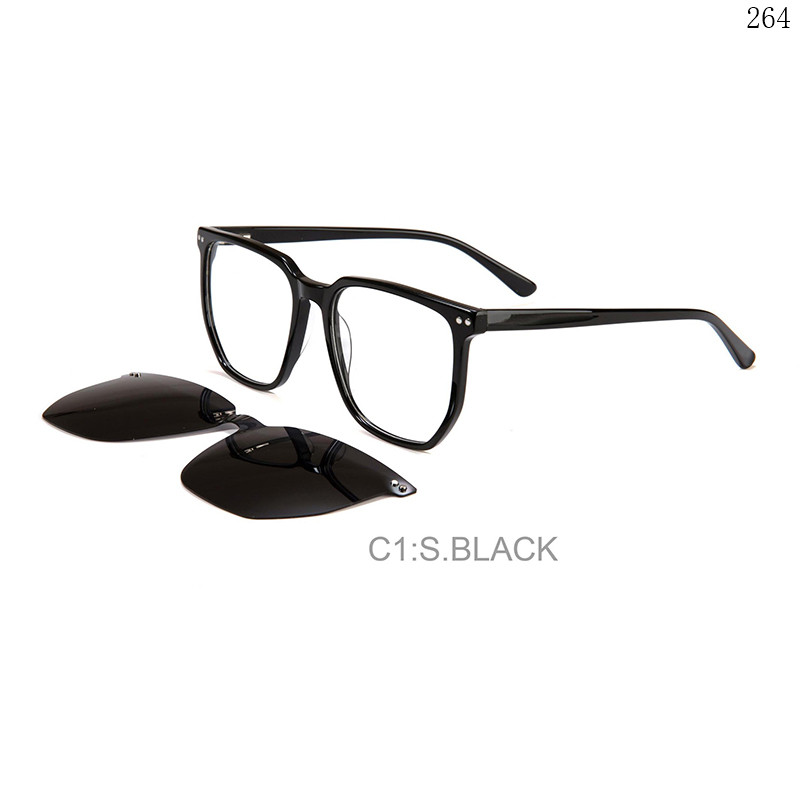 Dachuan Optical F3021 China Supplier Unisex Oversized Acetate Clip On Eyewear Frames with Spring Hinges (7)