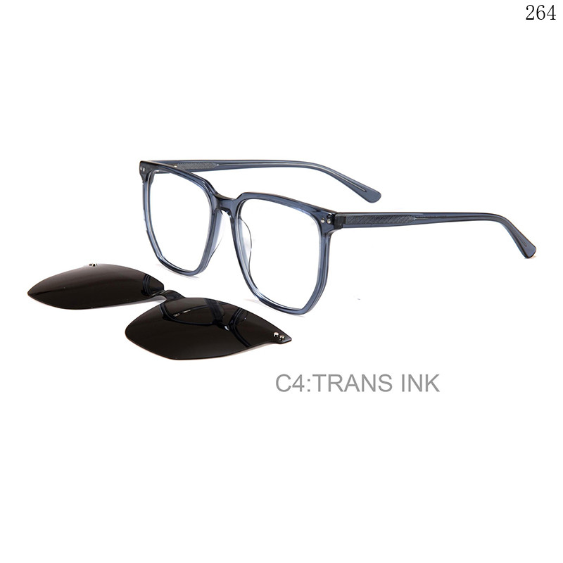 Dachuan Optical F3021 China Supplier Unisex Oversized Acetate Clip On Eyewear Frames with Spring Hinges (9)