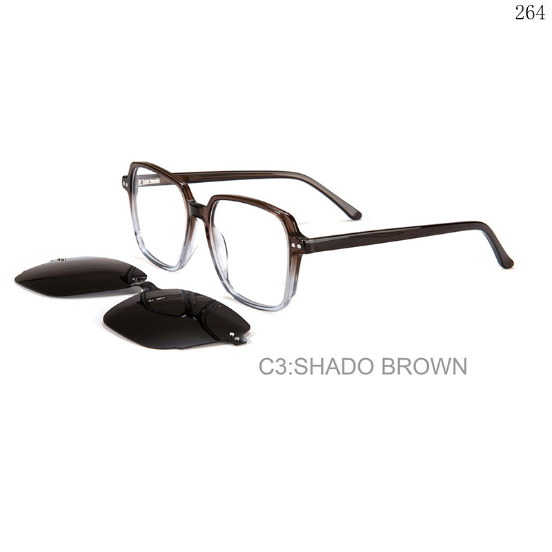 Dachuan Optical F3023 China Supplier New Arrival Acetate Clip On Eyewear Frames with Spring Hinges (10)