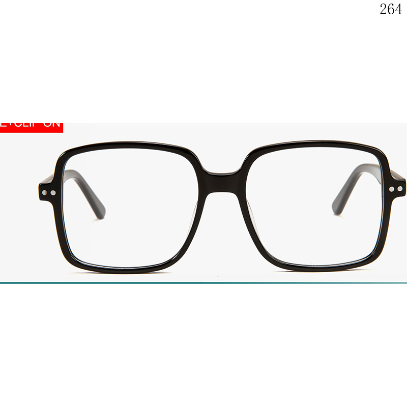 Dachuan Optical F3025 China Supplier Hot Trends Acetate Clip On Eyewear Frames with Oversized Shape (1)