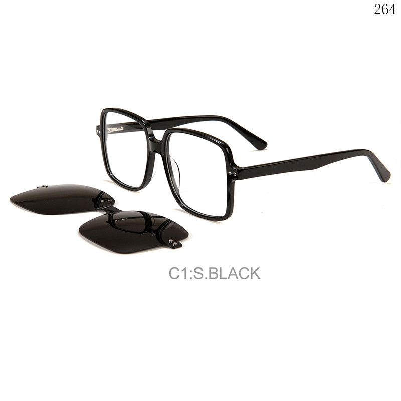 Dachuan Optical F3025 China Supplier Hot Trends Acetate Clip On Eyewear Frames with Oversized Shape (7)