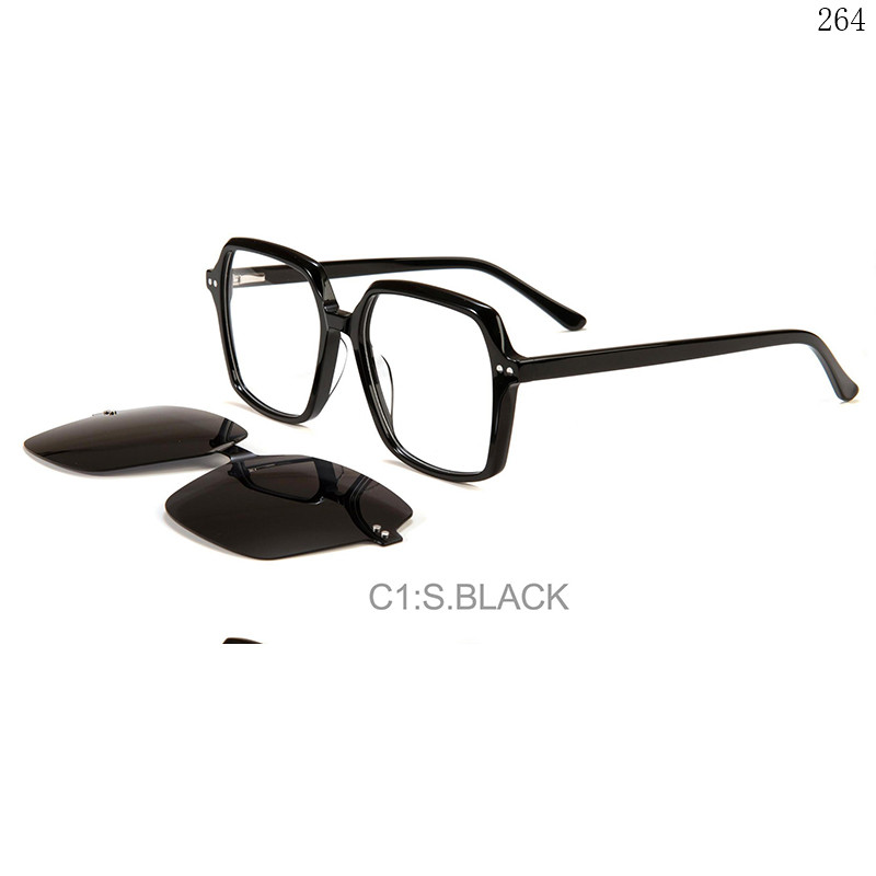 Dachuan Optical F3026 China Supplier Trendy Design Acetate Clip On Eyewear Frames with Spring Hinges (7)