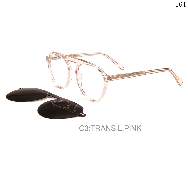 Dachuan Optical F3027 China Supplier Fashion Design Acetate Clip On Eyeglasses with Flat Top Frame (10)