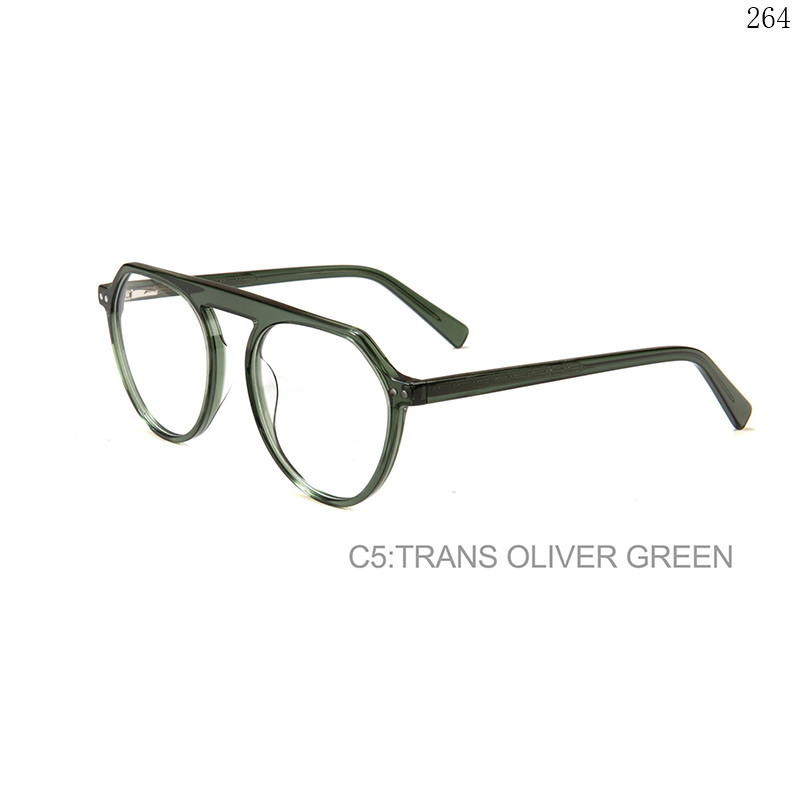 Dachuan Optical F3027 China Supplier Retro Design Acetate Spectacle Frames with Flat Top (8)