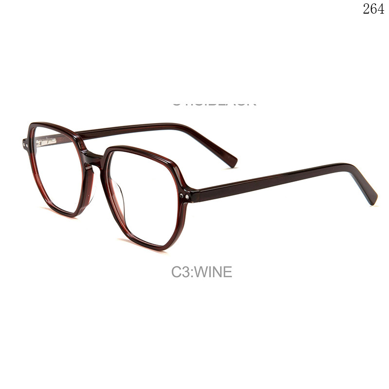 Dachuan Optical F3028 China Supplier Trendy Vintage Acetate Spectacle Frames with Custom Packaging (6)