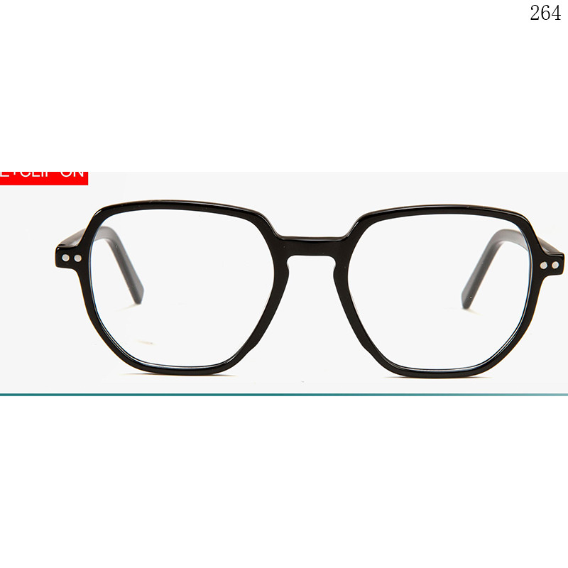 Dachuan Optical F3028 China Supplier Unisex Retro Style Acetate Clip On Eyeglasses with Spring Hinges (1)