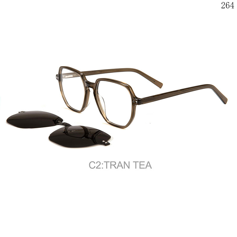 Dachuan Optical F3028 China Supplier Unisex Retro Style Acetate Clip On Eyeglasses with Spring Hinges (8)