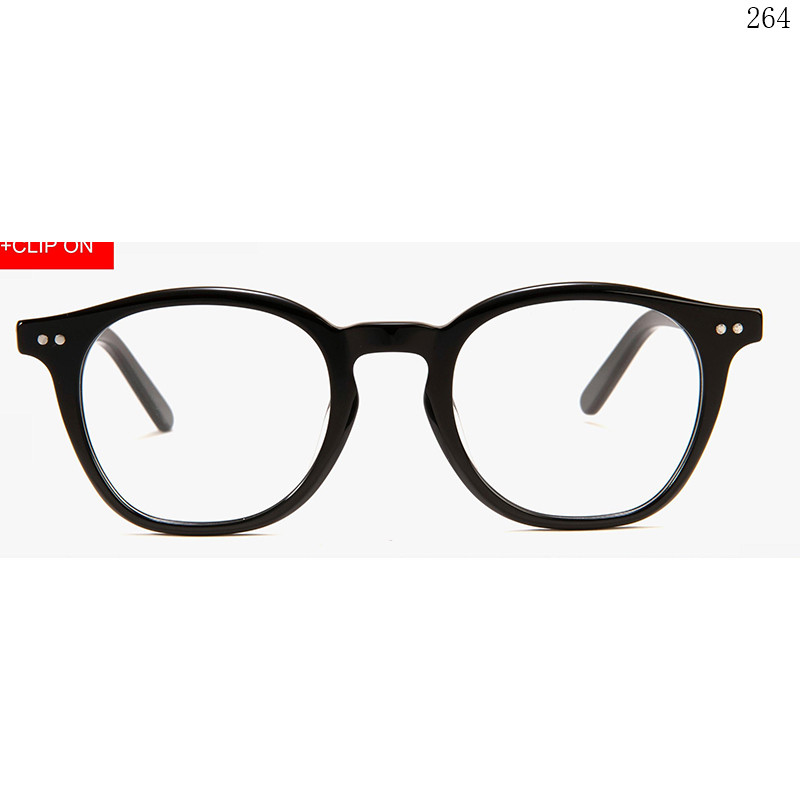 Dachuan Optical F3030 China Supplier Hign Quality Acetate Clip On Eyeglasses with Retro Shape (1)