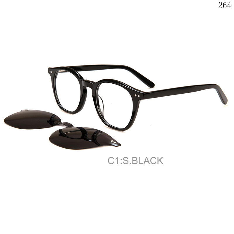 Dachuan Optical F3030 China Supplier Hign Quality Acetate Clip On Eyeglasses with Retro Shape (7)