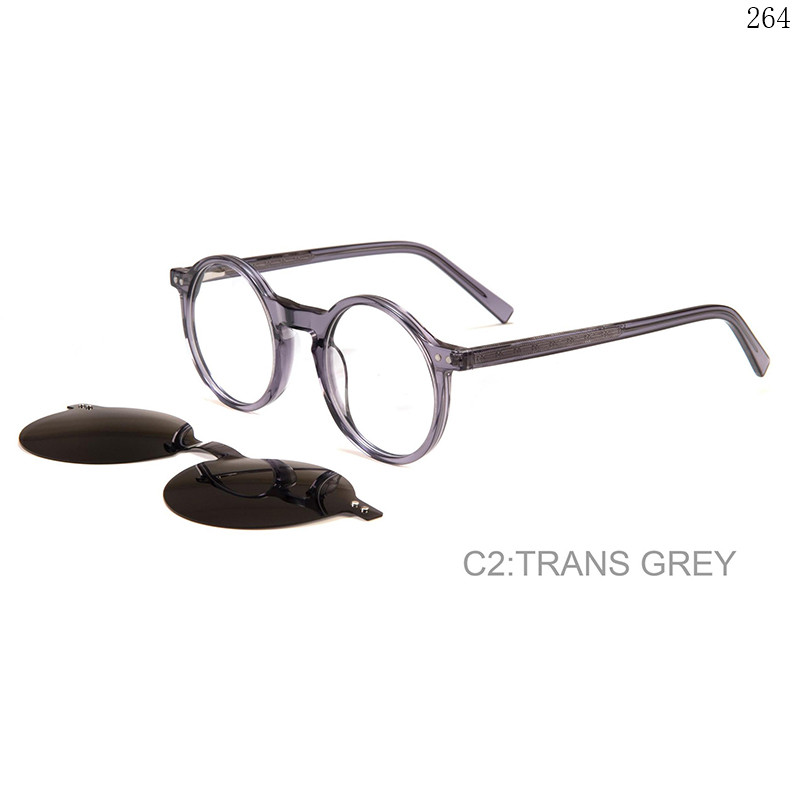 Dachuan Optical F3031 China Supplier Vintage Round Acetate Clip On Eyeglasses with Logo Custom (8)