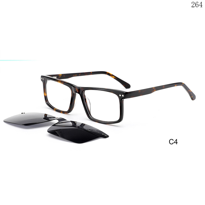 Dachuan Optical F3034 China Supplier Classic Design Acetate Clip On Eyeglasses with Flat Top Shape (10)