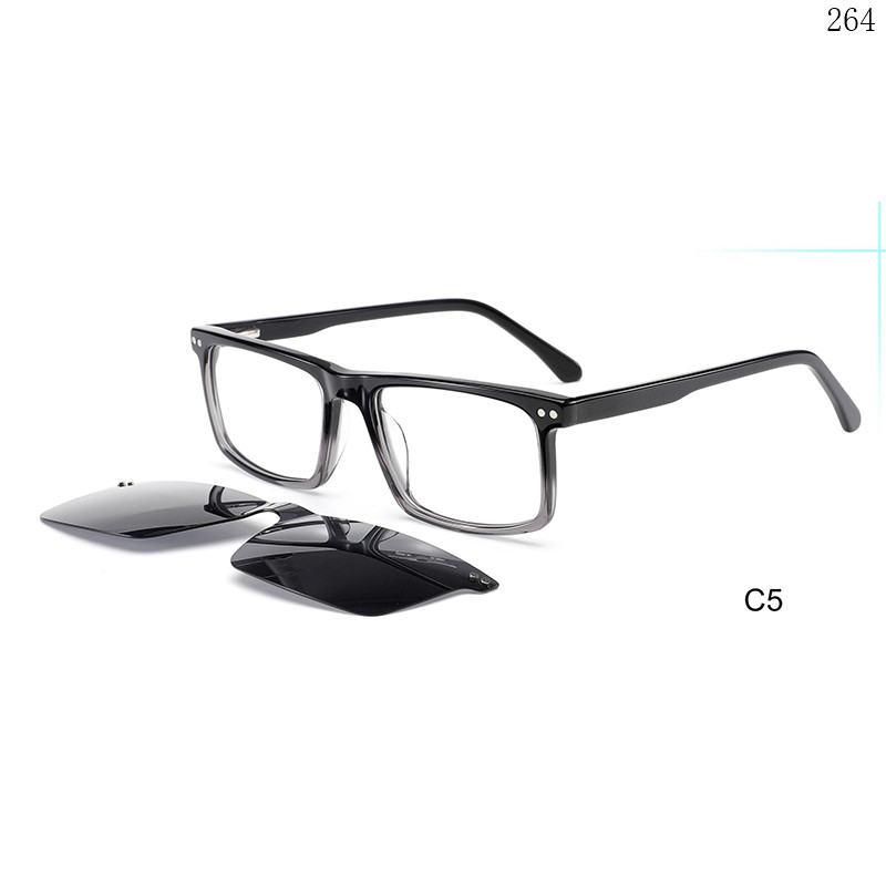 Dachuan Optical F3034 China Supplier Classic Design Acetate Clip On Eyeglasses with Flat Top Shape (11)