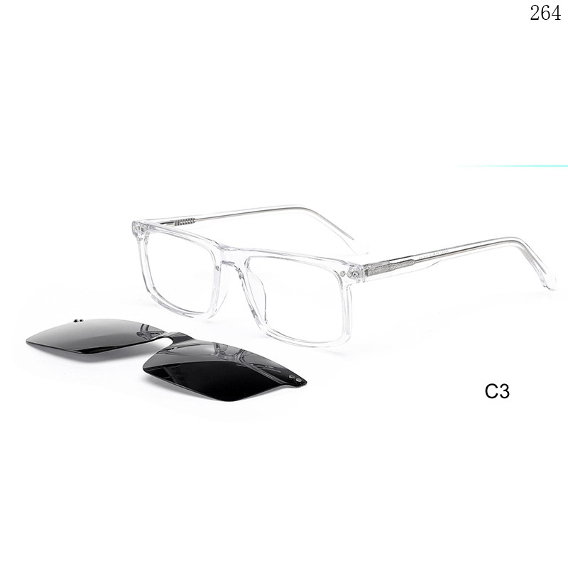 Dachuan Optical F3034 China Supplier Classic Design Acetate Clip On Eyeglasses with Flat Top Shape (9)