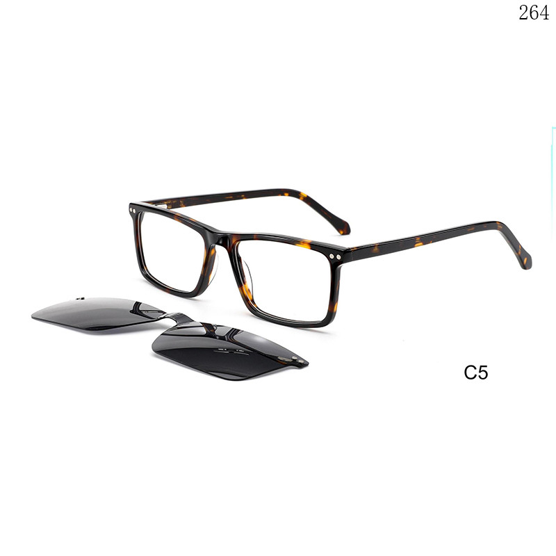 Dachuan Optical F3035S China Supplier High Quality Acetate Clip On Eyeglasses with Square Frame (9)