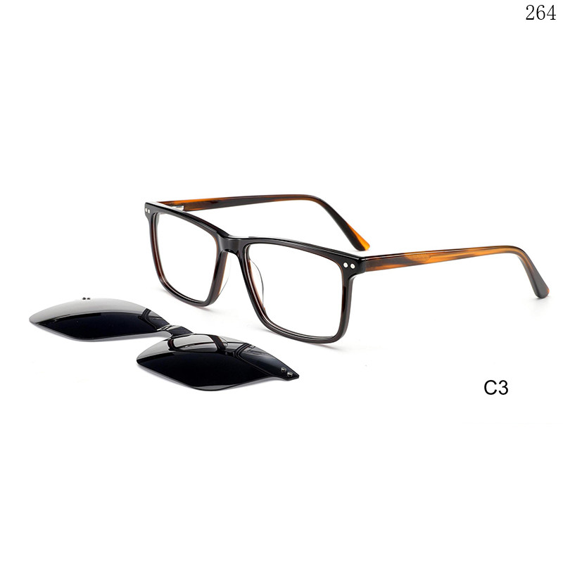 Dachuan Optical F3036 China Supplier Unisex Good Acetate Clip On Eyeglasses with UV Protection (9)