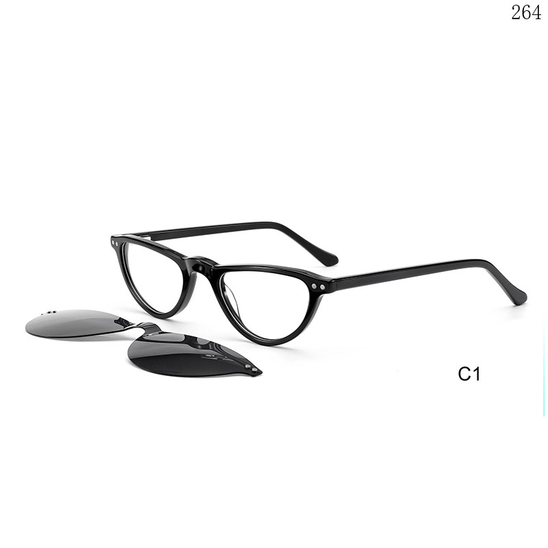 Dachuan Optical F3038S China Supplier New Trends Acetate Clip On Eyeglasses Shades with Cateye Shape (7)