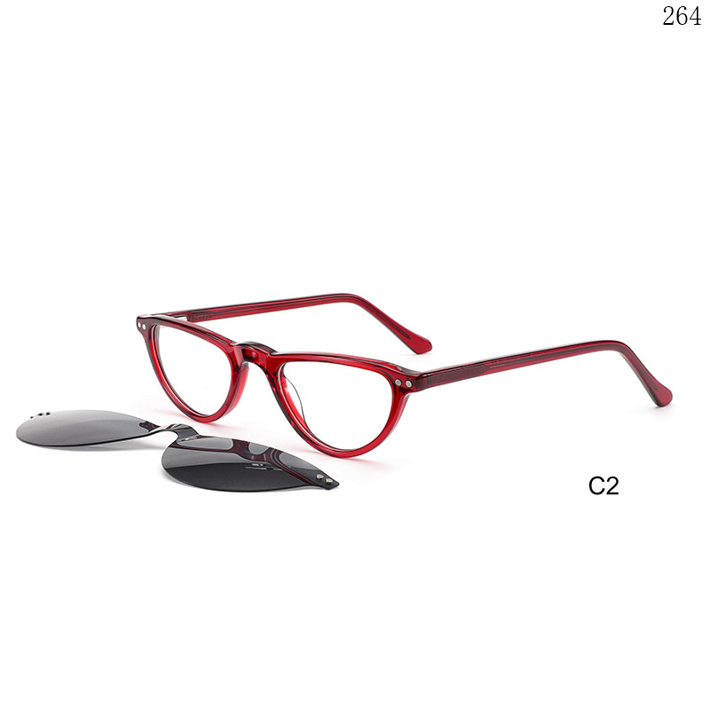 Dachuan Optical F3038S China Supplier New Trends Acetate Clip On Eyeglasses Shades with Cateye Shape (8)