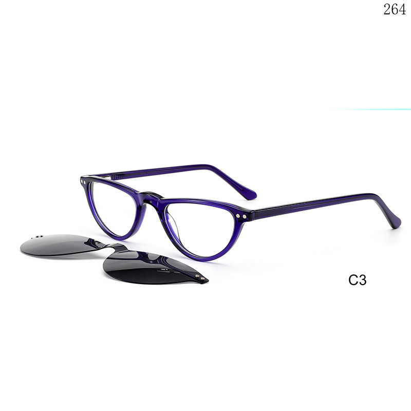 Dachuan Optical F3038S China Supplier New Trends Acetate Clip On Eyeglasses Shades with Cateye Shape (9)