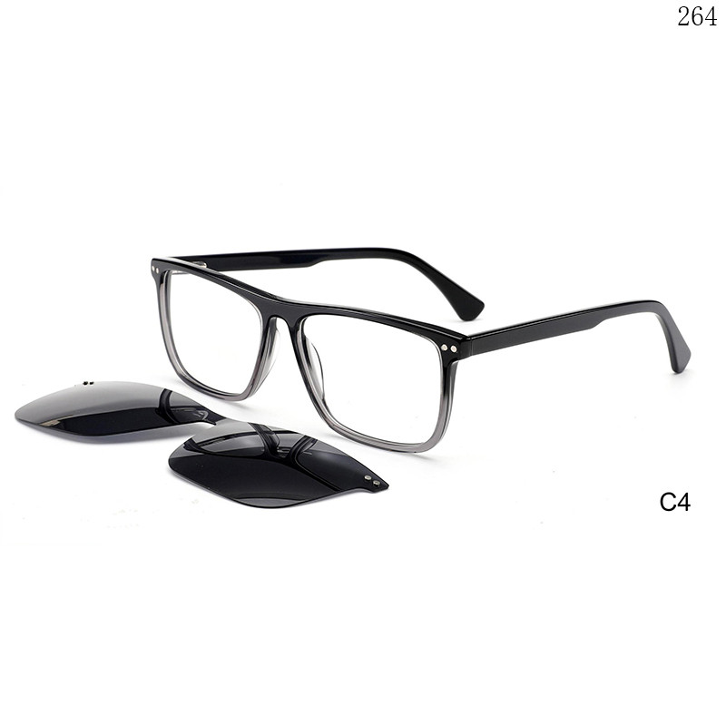 Dachuan Optical F3039 China Supplier Classic Acetate Clip On Eyeglasses Shades with Spring Hinges (10)