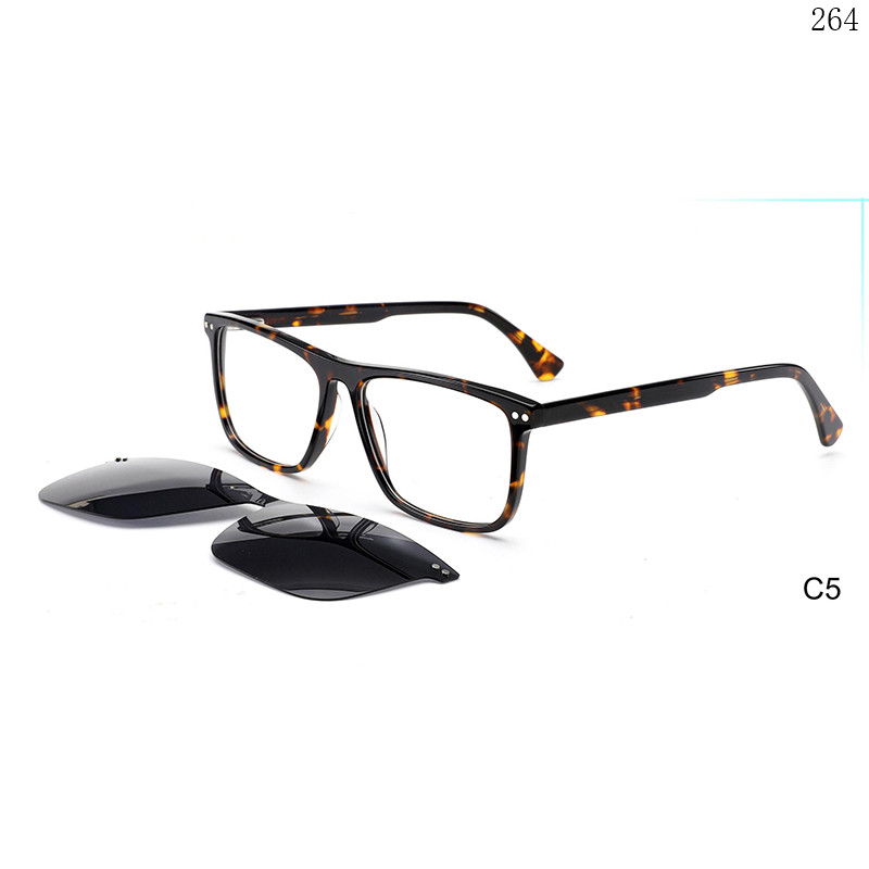 Dachuan Optical F3039 China Supplier Classic Acetate Clip On Eyeglasses Shades with Spring Hinges (11)