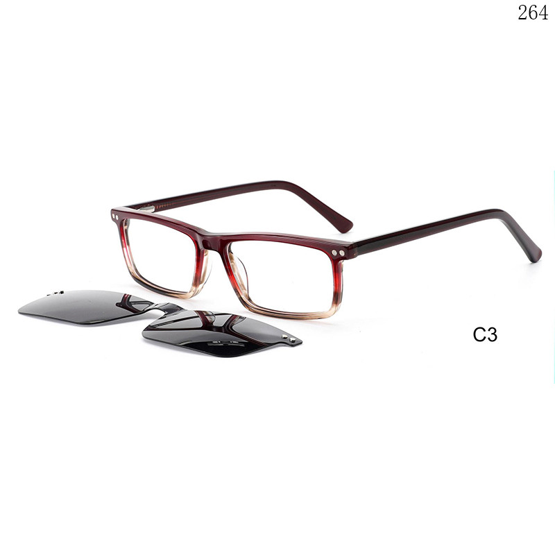 Dachuan Optical F3041 China Supplier Hot Trendy Acetate Clip On Eyeglass Frames with Small Frame (8)