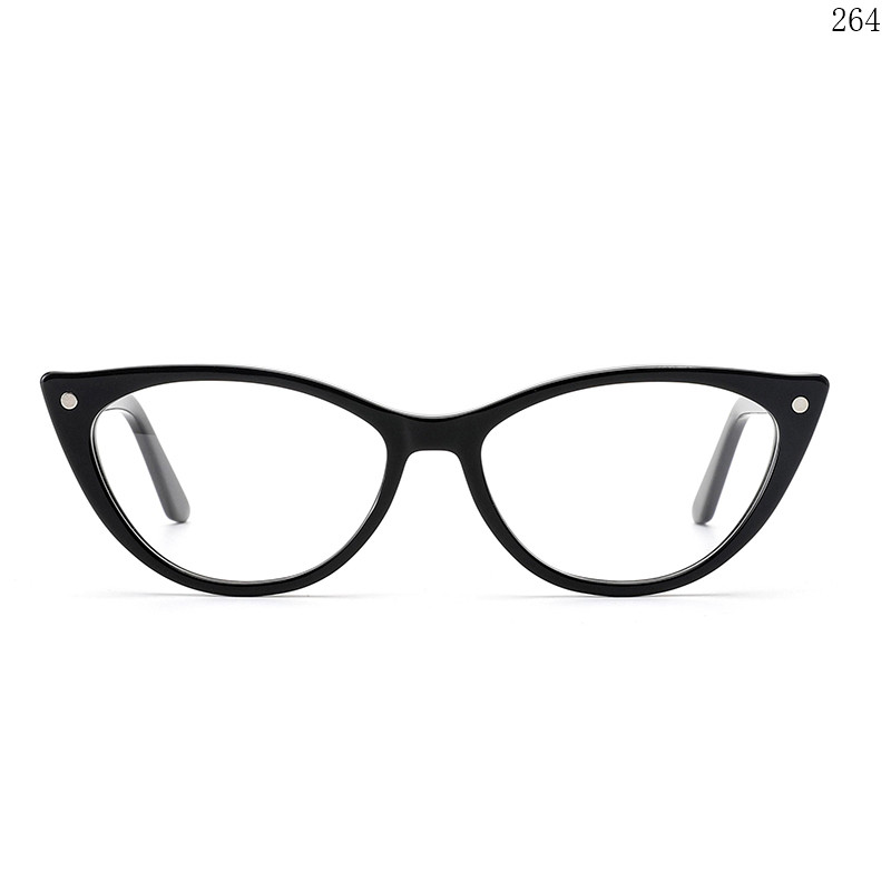 Dachuan Optical F3044 China Supplier Stylish Acetate Clip On Eyeglasses with Cateye Shape (1)