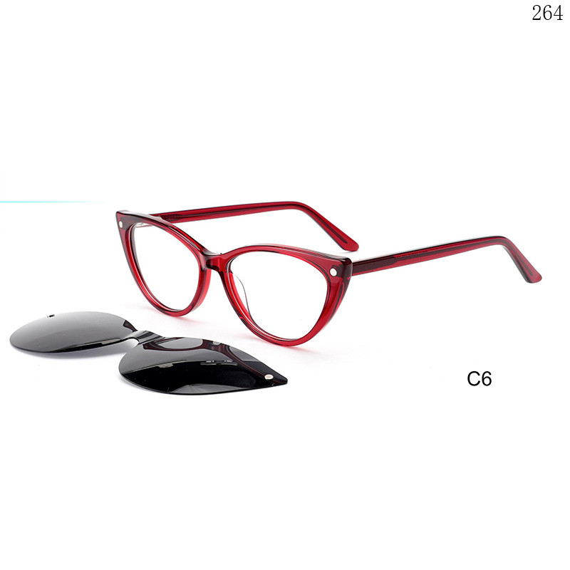 Dachuan Optical F3044 China Supplier Stylish Acetate Clip On Eyeglasses with Cateye Shape (12)