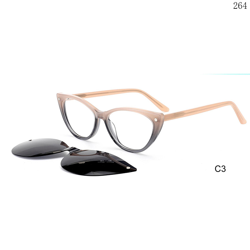 Dachuan Optical F3044 China Supplier Stylish Acetate Clip On Eyeglasses with Cateye Shape (9)