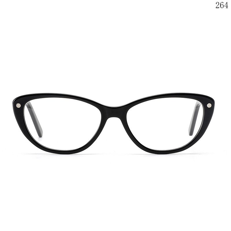 Dachuan Optical F3045 China Supplier Stylish Cateye Acetate Clip On Eyeglasses with Custom Logo (1)