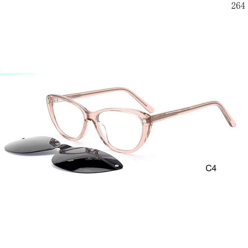 Dachuan Optical F3045 China Supplier Stylish Cateye Acetate Clip On Eyeglasses with Custom Logo (9)