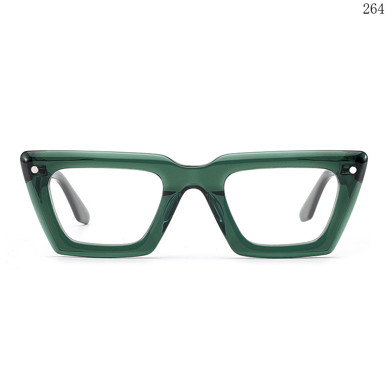 Dachuan Optical F3049 China Supplier High Quality Acetate Clip On Eyeglasses with Thick Frame (1)