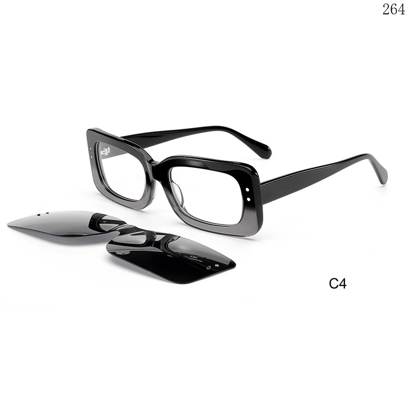 Dachuan Optical F3050 China Supplier Hot Fashion Acetate Clip On Eyeglasses with UV400 Protection (10)