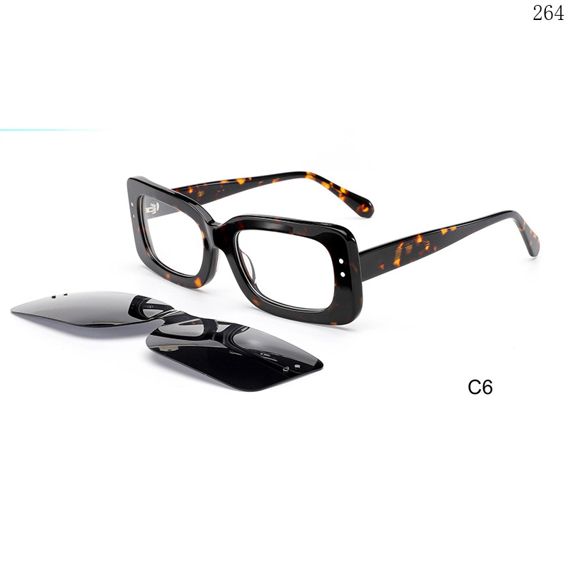 Dachuan Optical F3050 China Supplier Hot Fashion Acetate Clip On Eyeglasses with UV400 Protection (12)