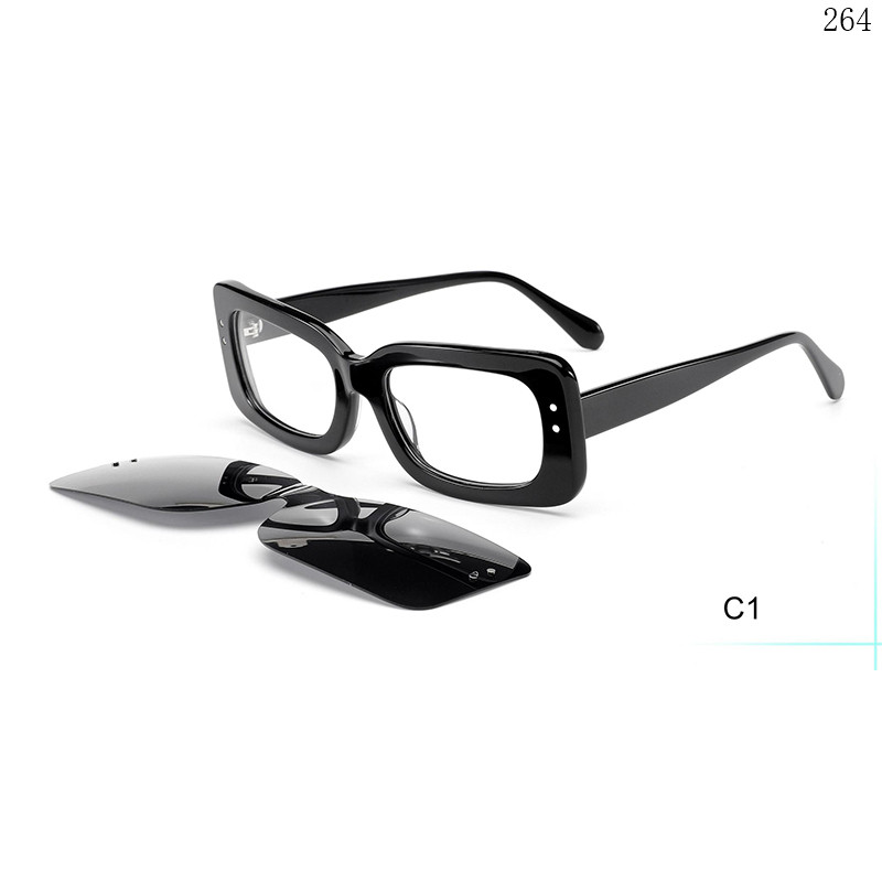 Dachuan Optical F3050 China Supplier Hot Fashion Acetate Clip On Eyeglasses with UV400 Protection (7)