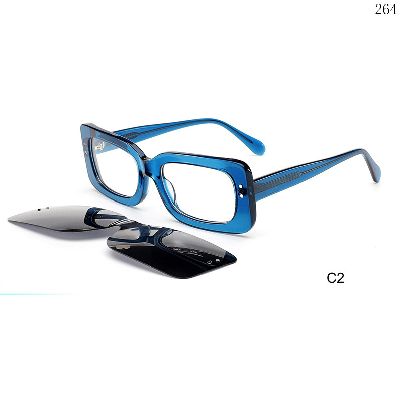 Dachuan Optical F3050 China Supplier Hot Fashion Acetate Clip On Eyeglasses with UV400 Protection (8)