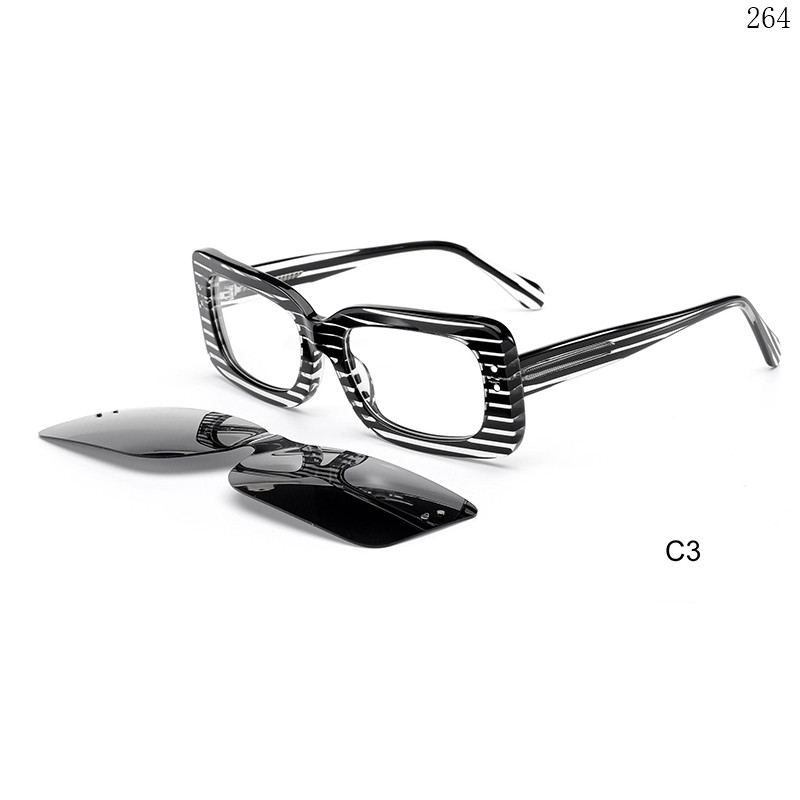 Dachuan Optical F3050 China Supplier Hot Fashion Acetate Clip On Eyeglasses with UV400 Protection (9)