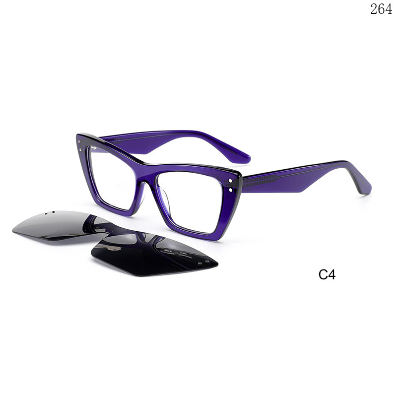 Dachuan Optical F3052 China Supplier Trendy Thick Acetate Clip On Eyeglasses with Logo Custom (10)