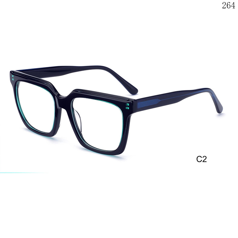 Dachuan Optical H2809 China Supplier Trendy Oversized Acetate Eyeglasses Occhiali Ottici with Cateye Shape (7)