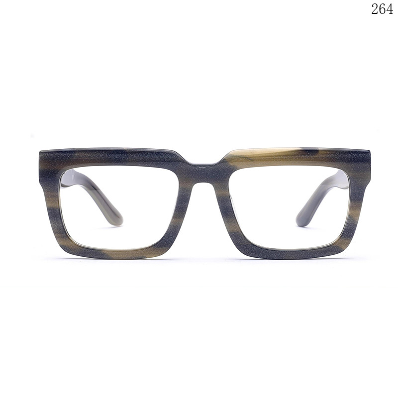 Dachuan Optical H2810 China Supplier Casual Design Acetate Eyeglasses Occhiali Ottici with Metal Hinges (1)