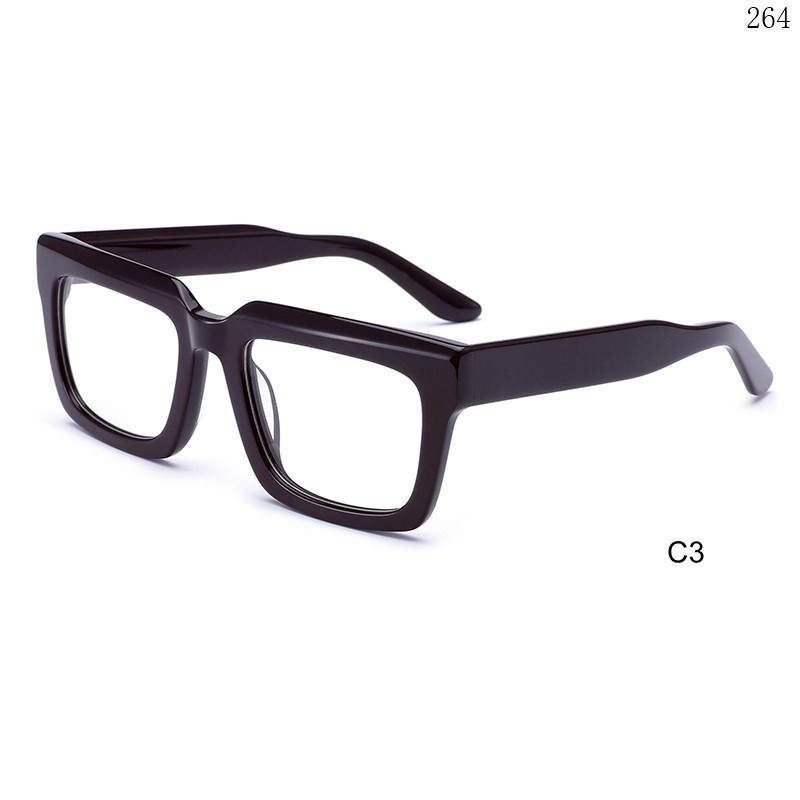 Dachuan Optical H2810 China Supplier Casual Design Acetate Eyeglasses Occhiali Ottici with Metal Hinges (8)