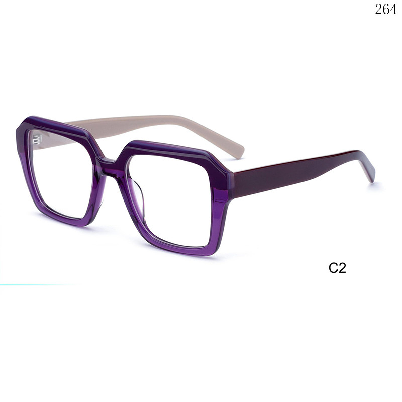 Dachuan Optical H2814 China Supplier Unisex Fashion Acetate Optical Frame Occhiali Da Vista with Metal Hinges (7)