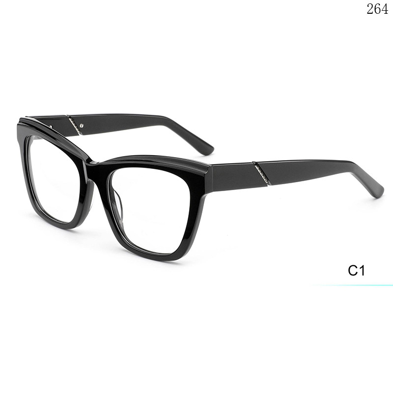 Dachuan Optical H2819 China Supplier Ladies Fashion Design Acetate Spectacle Frames Lentes with Oversized Frame (6)