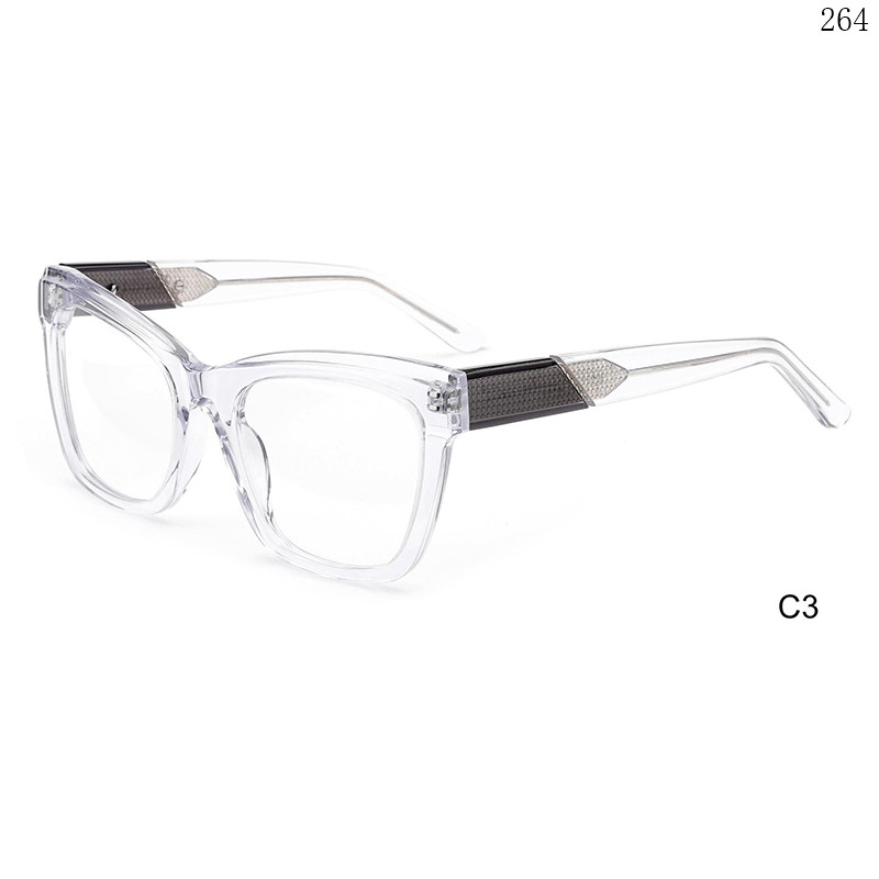 Dachuan Optical H2819 China Supplier Ladies Fashion Design Acetate Spectacle Frames Lentes with Oversized Frame (8)