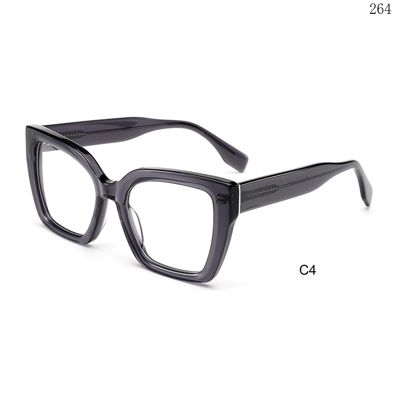 Dachuan Optical H2820 China Supplier New Fashion Thick Style Acetate Eyeglasses Frames with Metal Hinges (6)