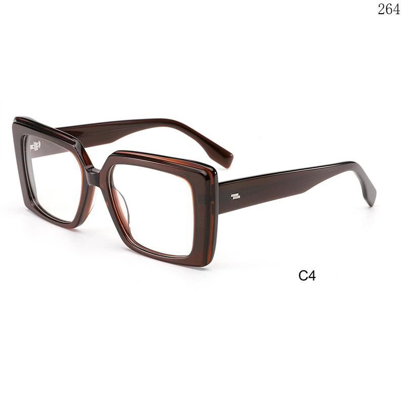 Dachuan Optical H2833 China Supplier Vintage Style Acetate Eyeglass Frames Lentes with Metal Hinges  (9)