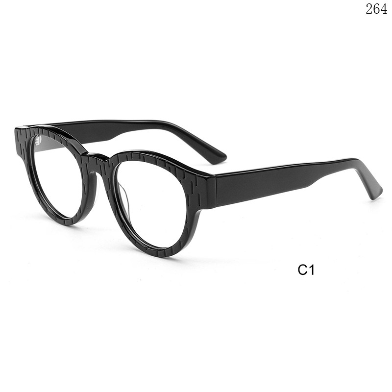 Dachuan Optical H2838 China Supplier Retro Style Acetate Eyeglass Frames Lentes with Metal Hinges (6)