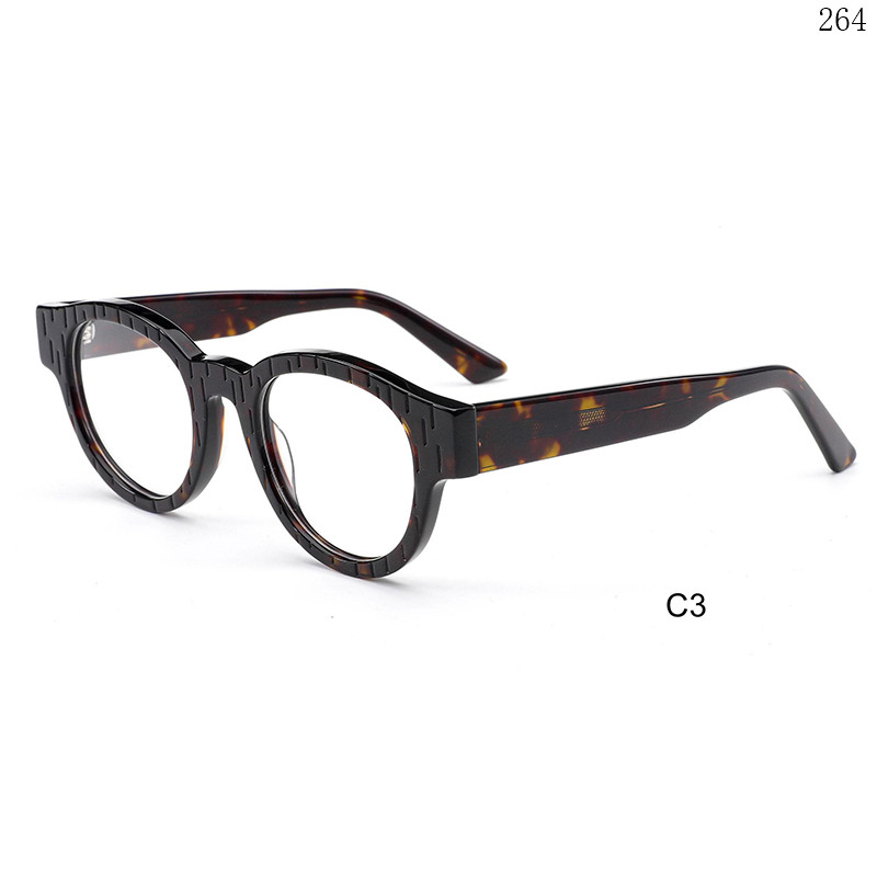 Dachuan Optical H2838 China Supplier Retro Style Acetate Eyeglass Frames Lentes with Metal Hinges (8)